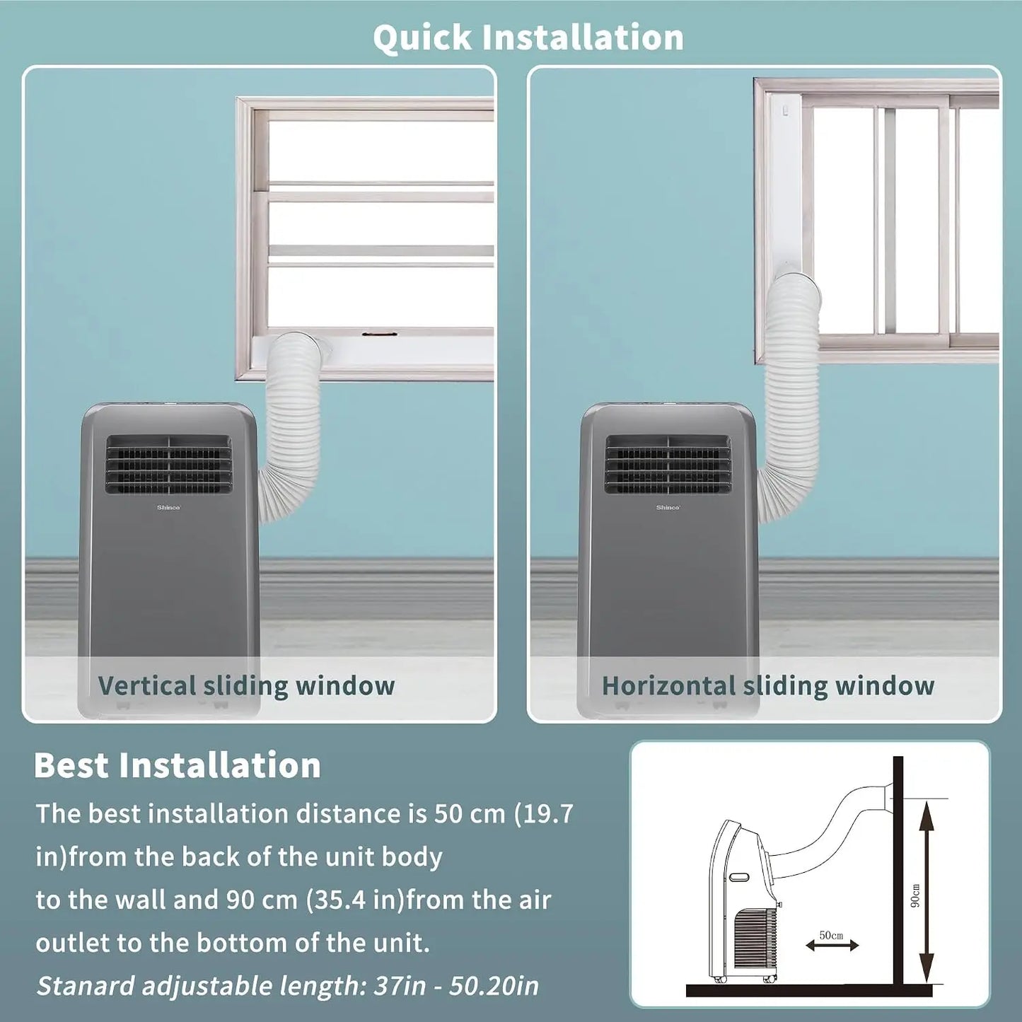 8000 BTU Portable Air Conditioner 3-In-1 Cooling Dehumidifier Fan