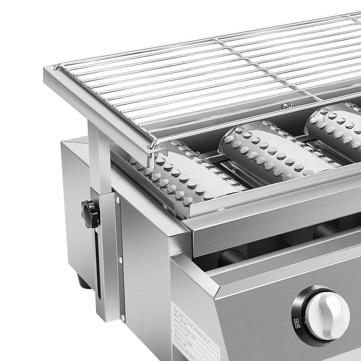 Portable Four Burner Propane Grill Smokeless Removable Outdoor Barbecue