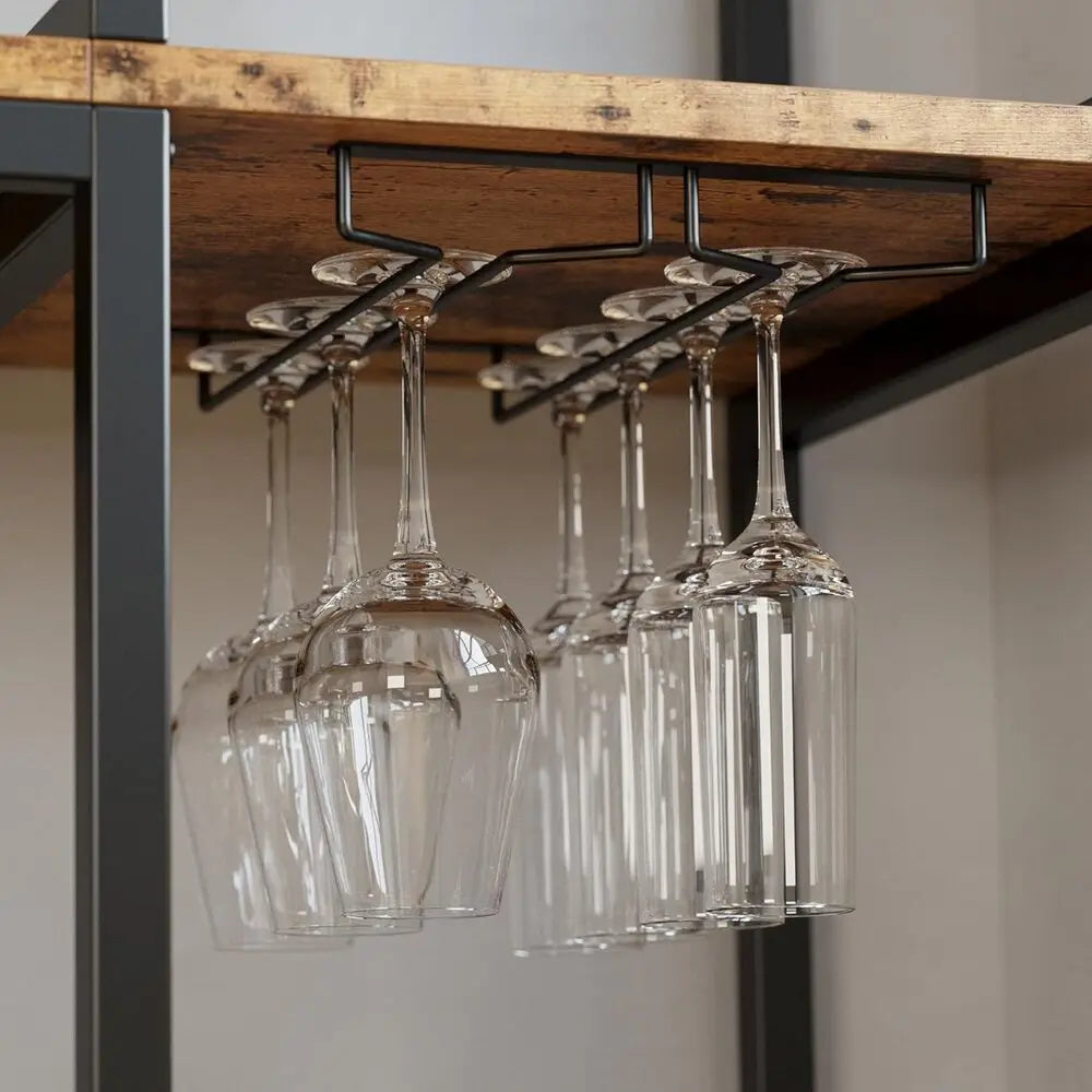 IRONCK Kitchen Bakers Rack With Storage Cabinets And Power Outlet