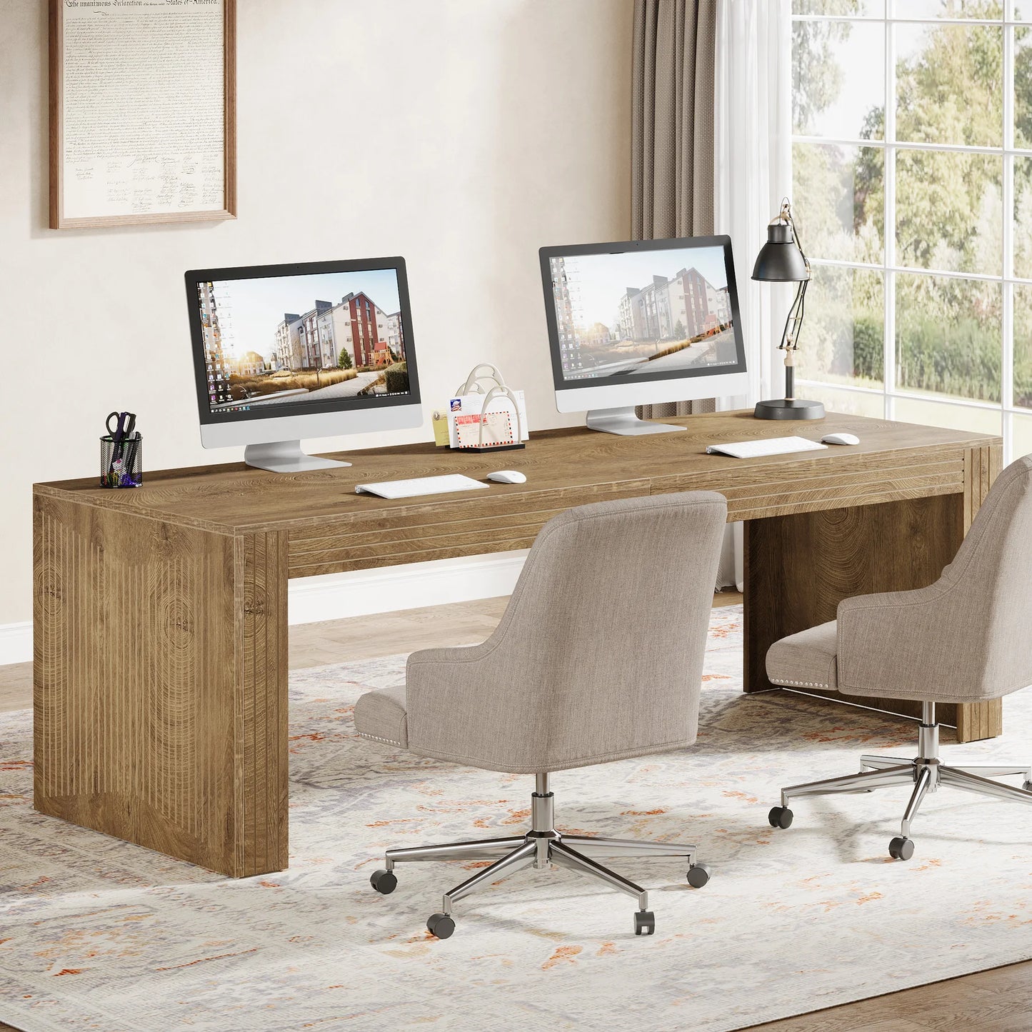 Tribesigns Long Desk For Home Office Writing Table