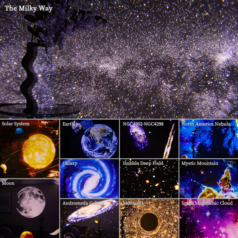 AUSYLE Night Light Galaxy Projector Starry Sky Lamp For Kids
