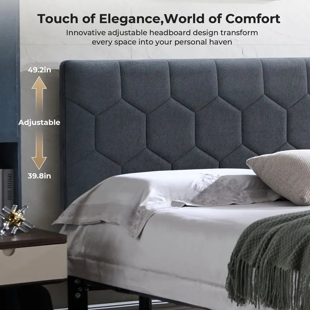 Adjustable Bed Frame With Memory Foam Mattress Wireless Remote