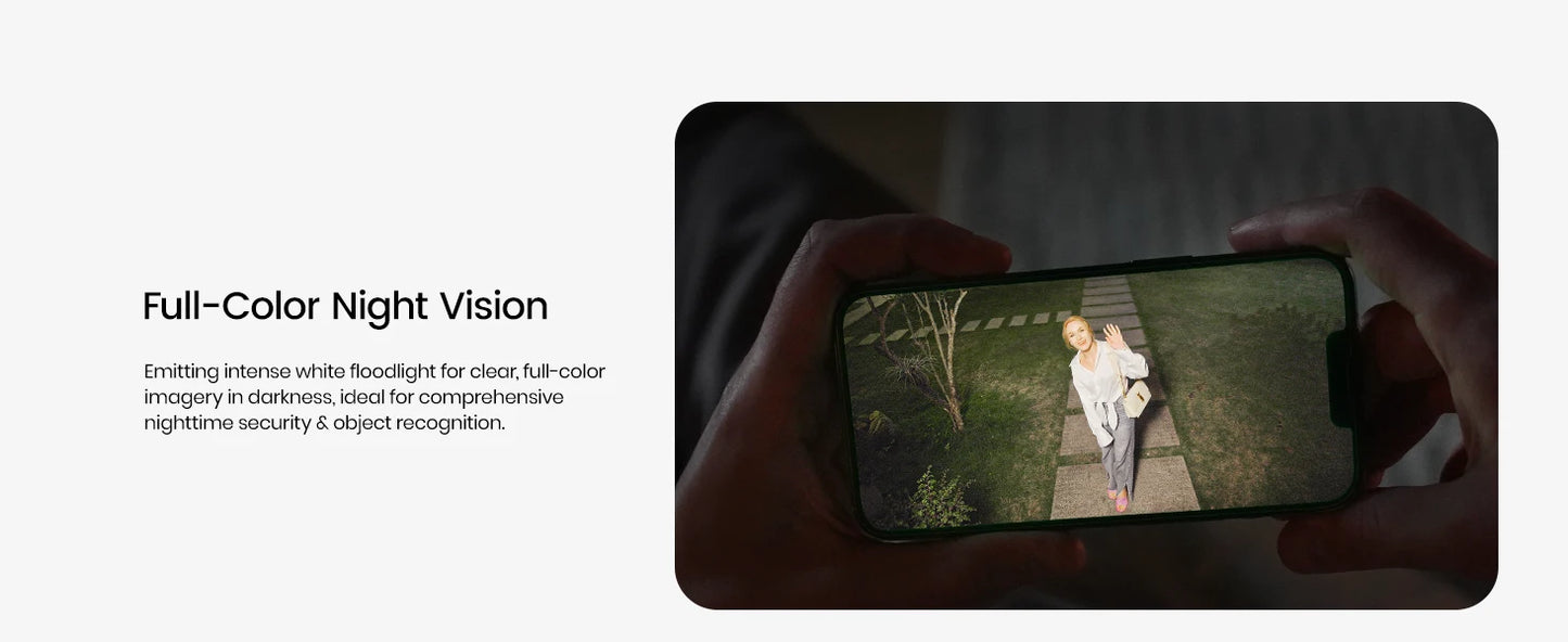 DEKCO 3K UHD WiFi Floodlight Camera With 360 Degree View