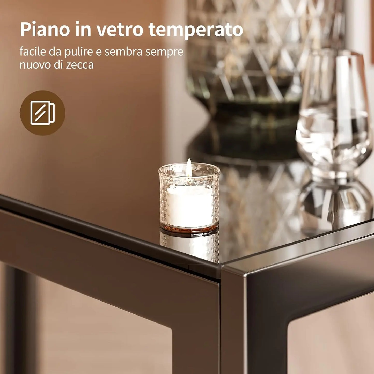 Modern 7 Piece Dining Table Set With Tempered Glass