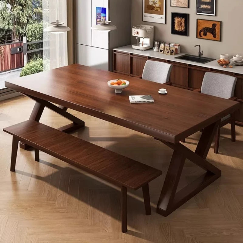 LZJV Solid Wood Modern Dining Table For Home Interiors