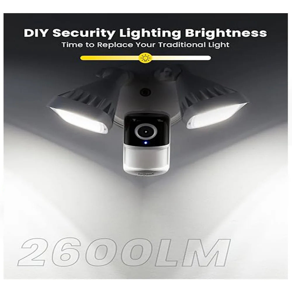 IEGEEK 2K Wired Floodlight Security Camera With Motion Sensor