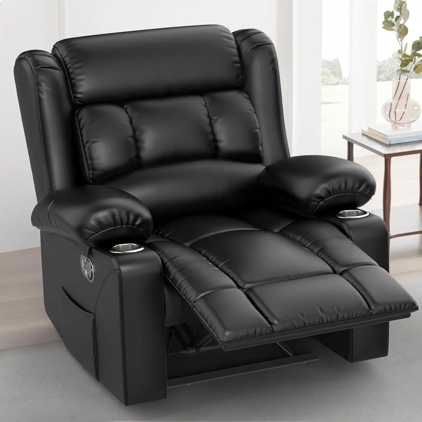 FSC Certified Heated Massage Recliner Chair 360 Swivel Ergonomic