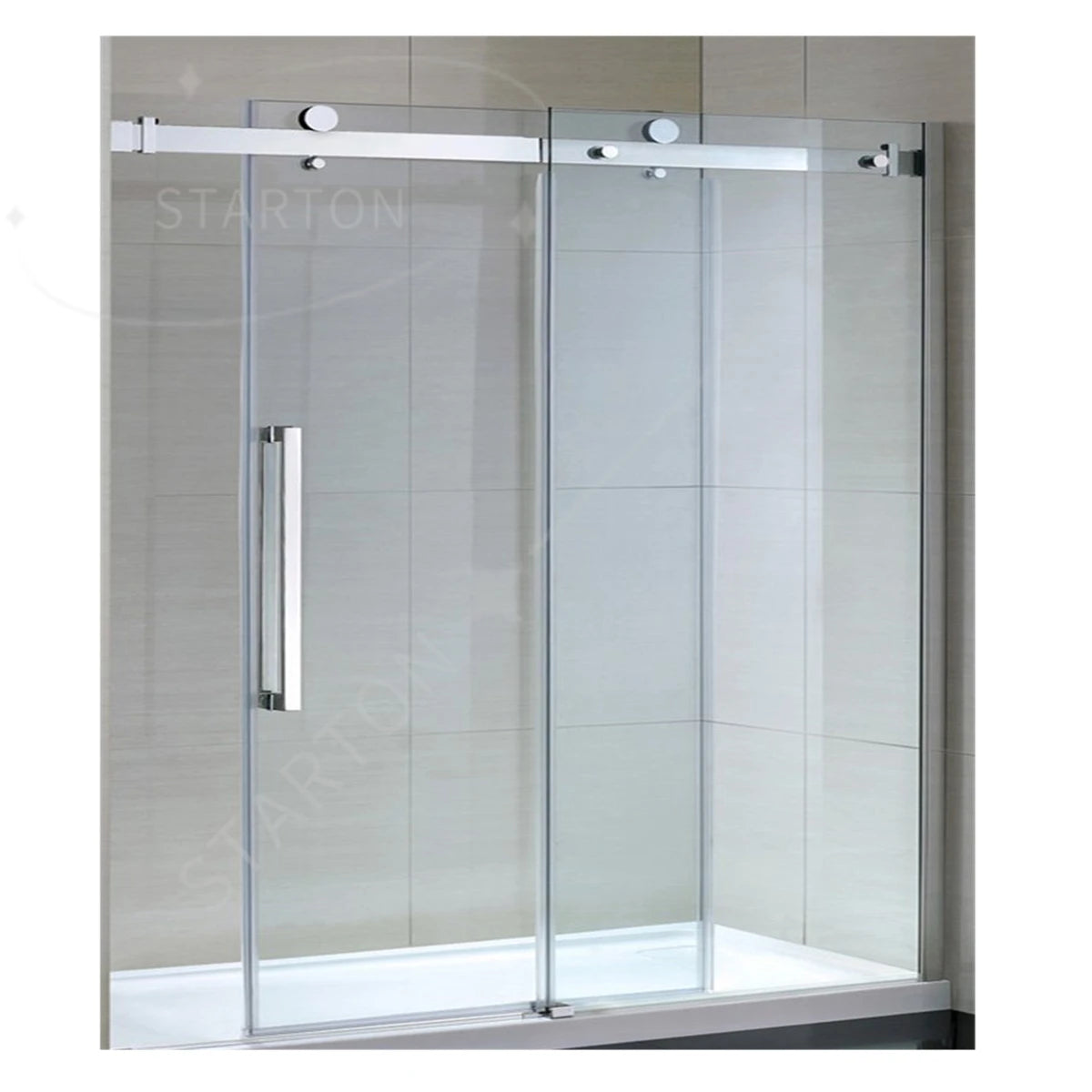 Tempered Glass Shower Door With Frame For Bathroom Renovation