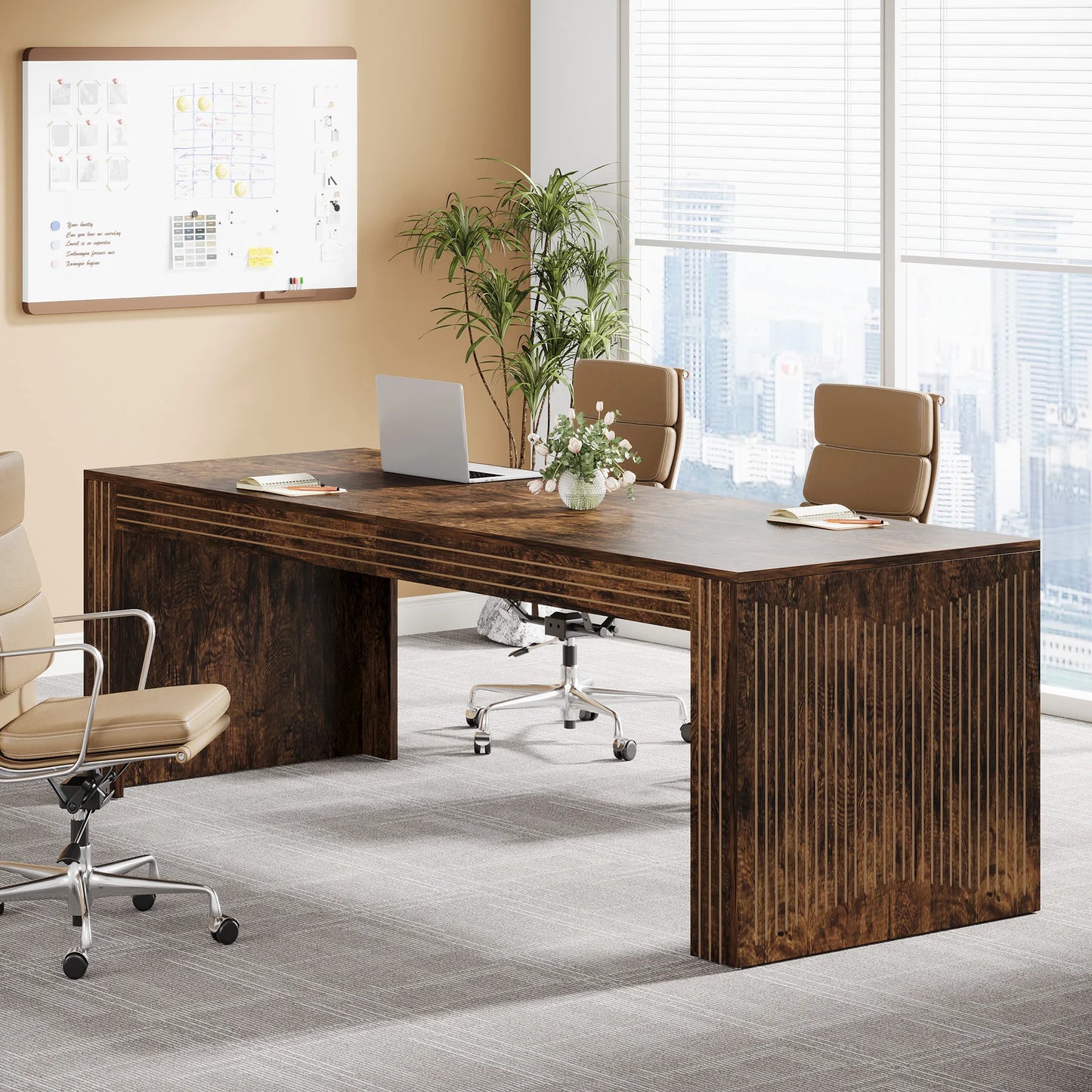 Tribesigns Long Desk For Home Office Writing Table
