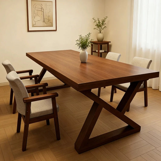 LZJV Wooden Dining Table for Home and Restaurant Use