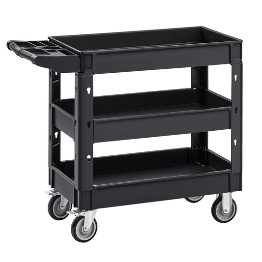SucceBuy Utility Cart With 360 Degree Wheels For Heavy Duty Transport
