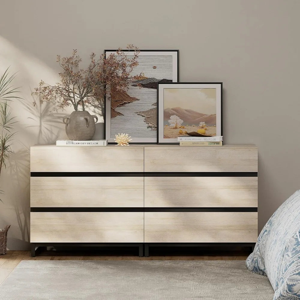 RBXC Dresser And Nightstand Set Modern Bedroom Furniture 3 Piece