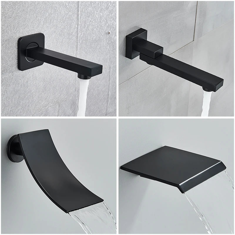 Quyanre Concealed In Wall Shower System With Rainfall Faucet