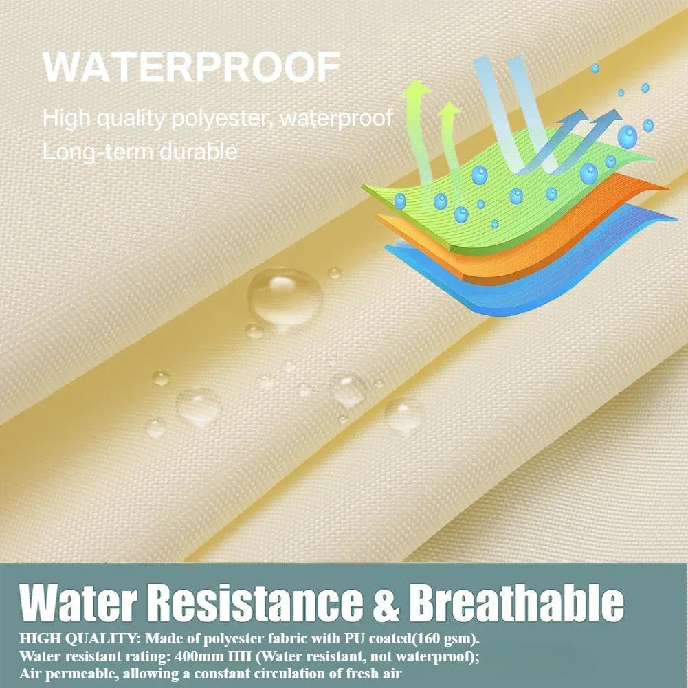 Waterproof Shade Sail For Outdoor Patio And Garden UV Protection