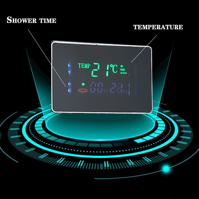 Wanmivezlo LED Shower Panel With Rainfall Jets And Massage
