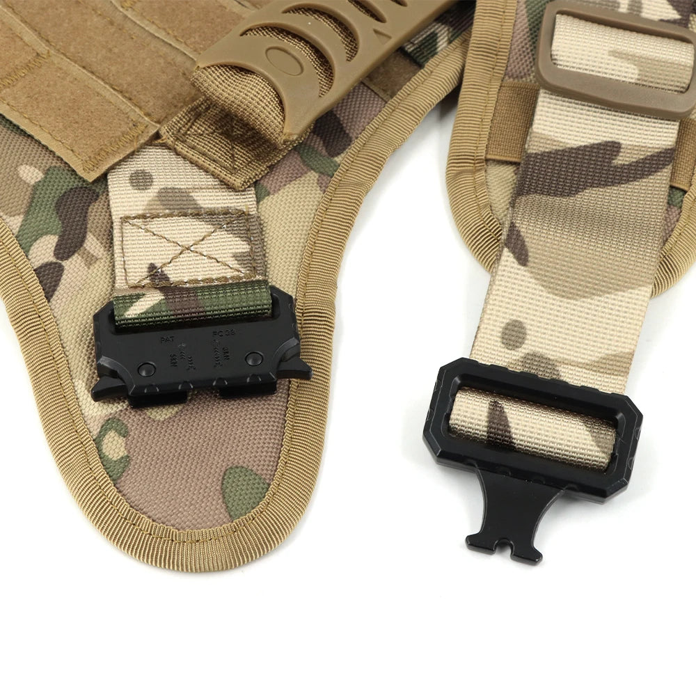 PETRAVEL Tactical Dog Harness Leash Set For Training And Walking
