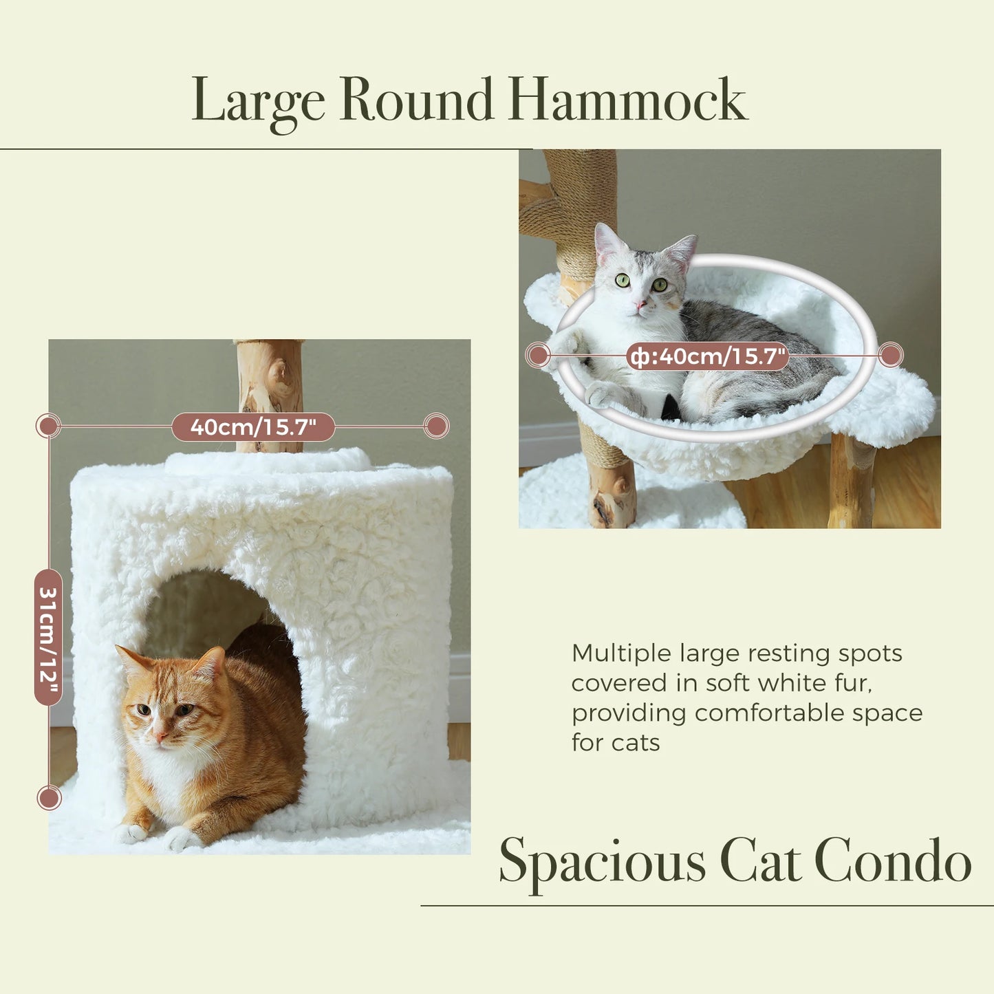 PAWZ Road Large Cat Tree Tower with Sisal Scratching Post