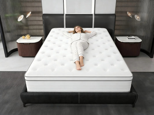 Madevos Hybrid Mattress In A Box With Memory Foam Pocket Springs