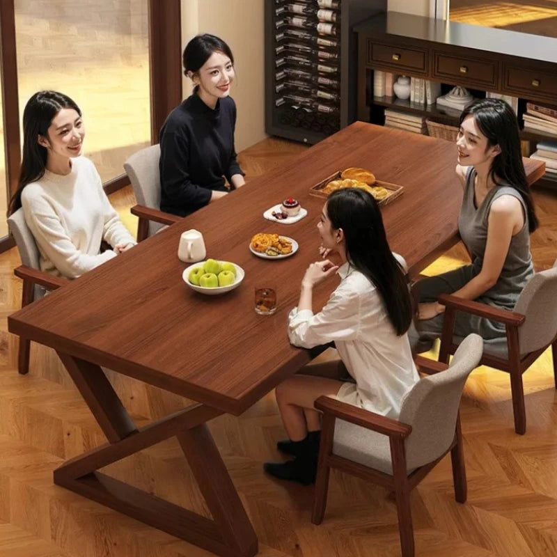 LZJV Solid Wood Modern Dining Table For Home Interiors