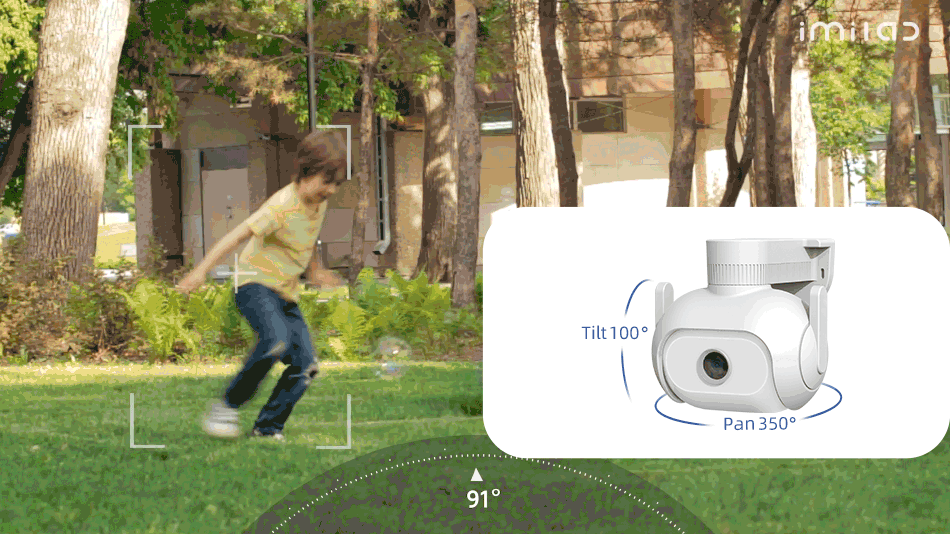 IMILAB EC5 Floodlight Camera 2K Outdoor Security Surveillance Night Vision