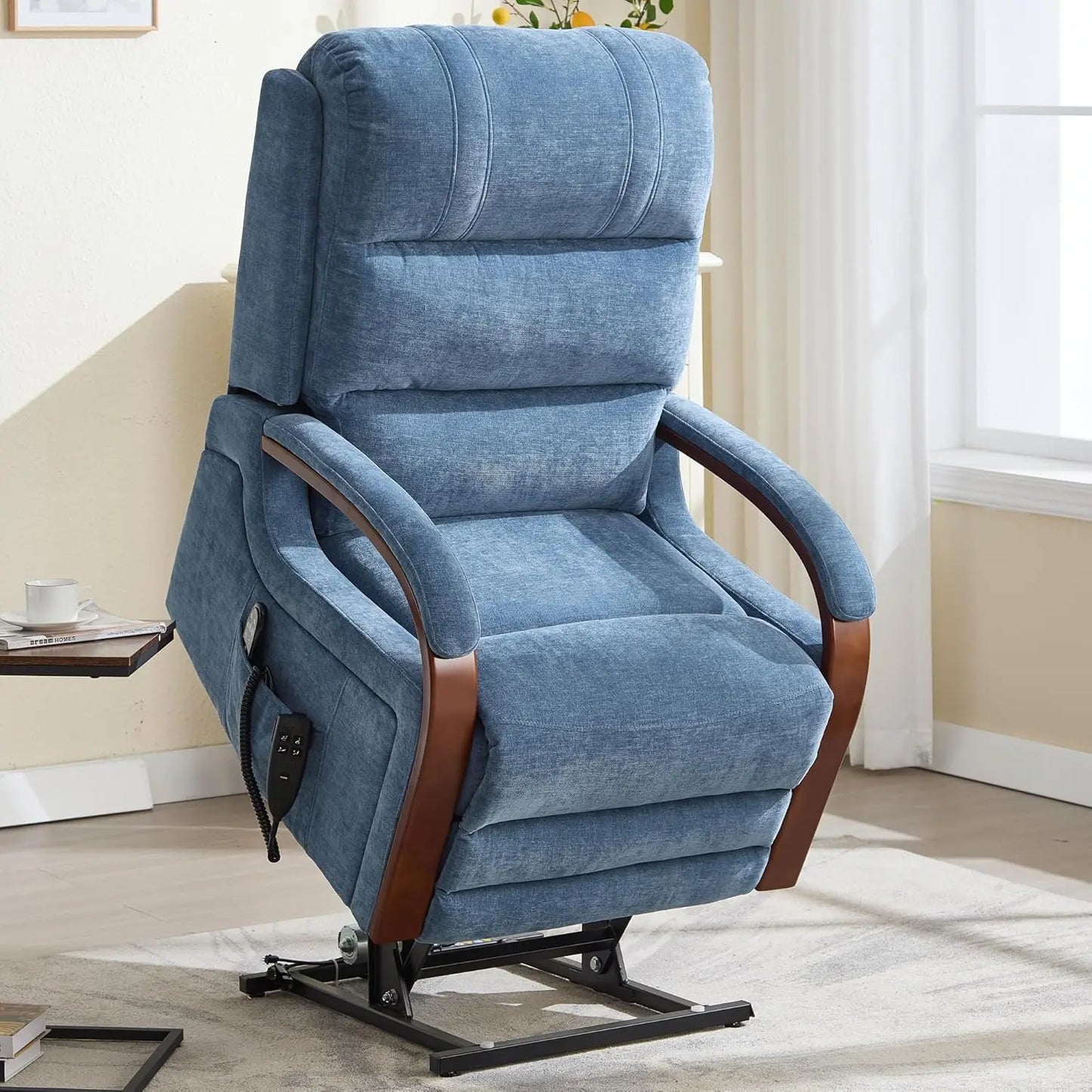 Dual Motor Power Lift Recliner With Massage And Heat