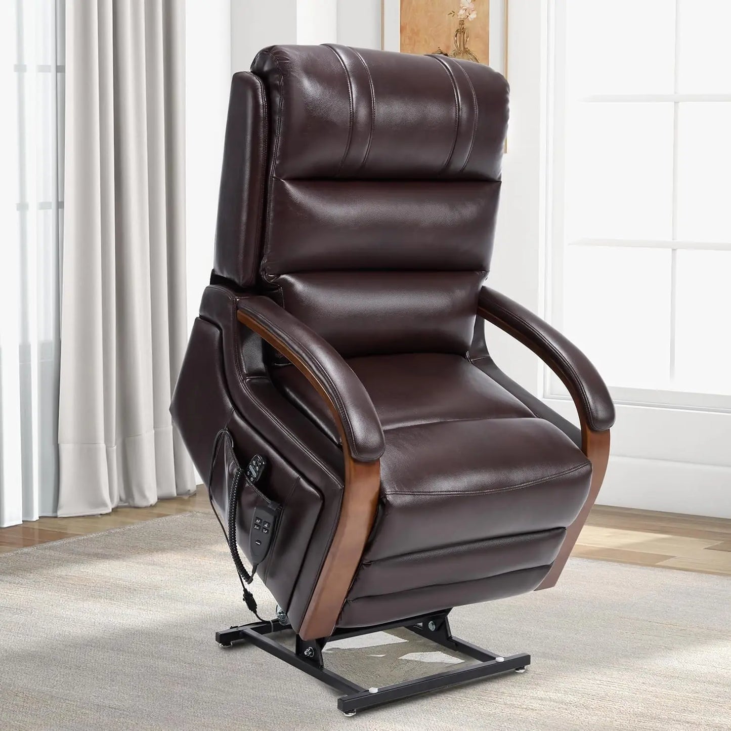 Dual Motor Power Lift Recliner With Massage And Heat