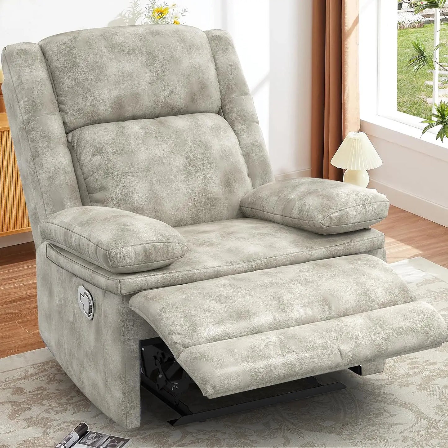 FSC Certified Heated Massage Recliner Chair 360 Swivel Ergonomic
