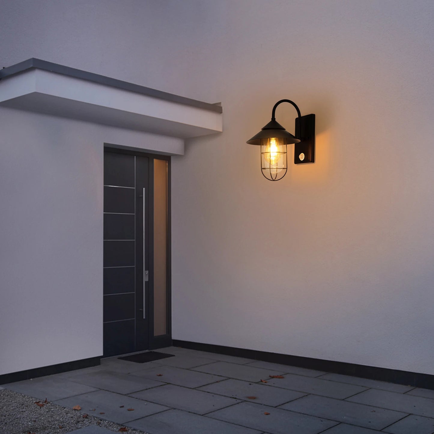 Bymaocar Retro Wall Lamp Motion Sensor Sconce E26 Mount