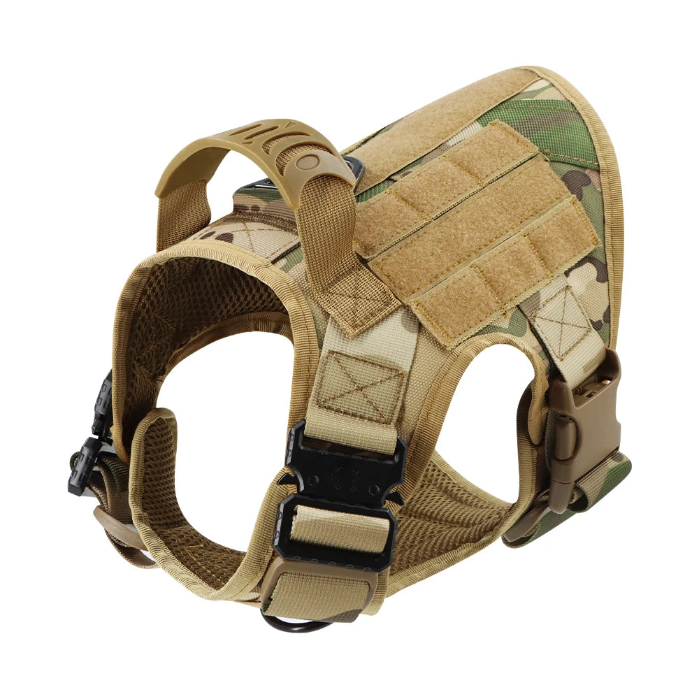 PETRAVEL Tactical Dog Harness Leash Set For Training And Walking