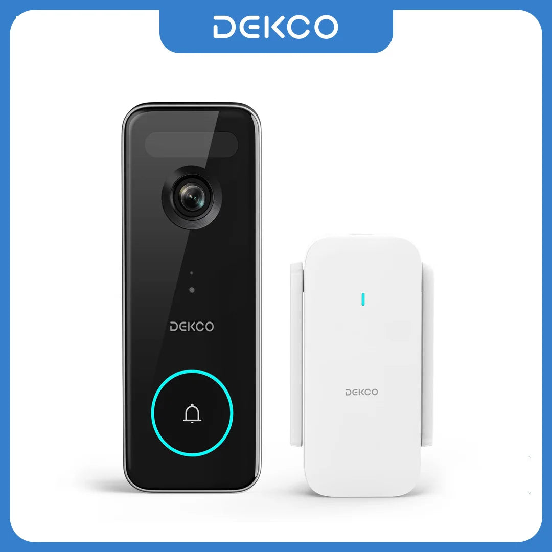 Dekco 5MP Ultra HD WiFi Video Doorbell IP66 PIR