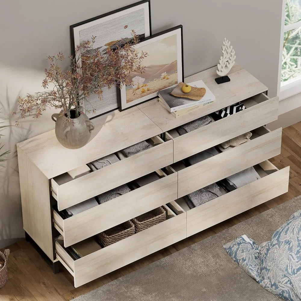 RBXC Dresser And Nightstand Set Modern Bedroom Furniture 3 Piece