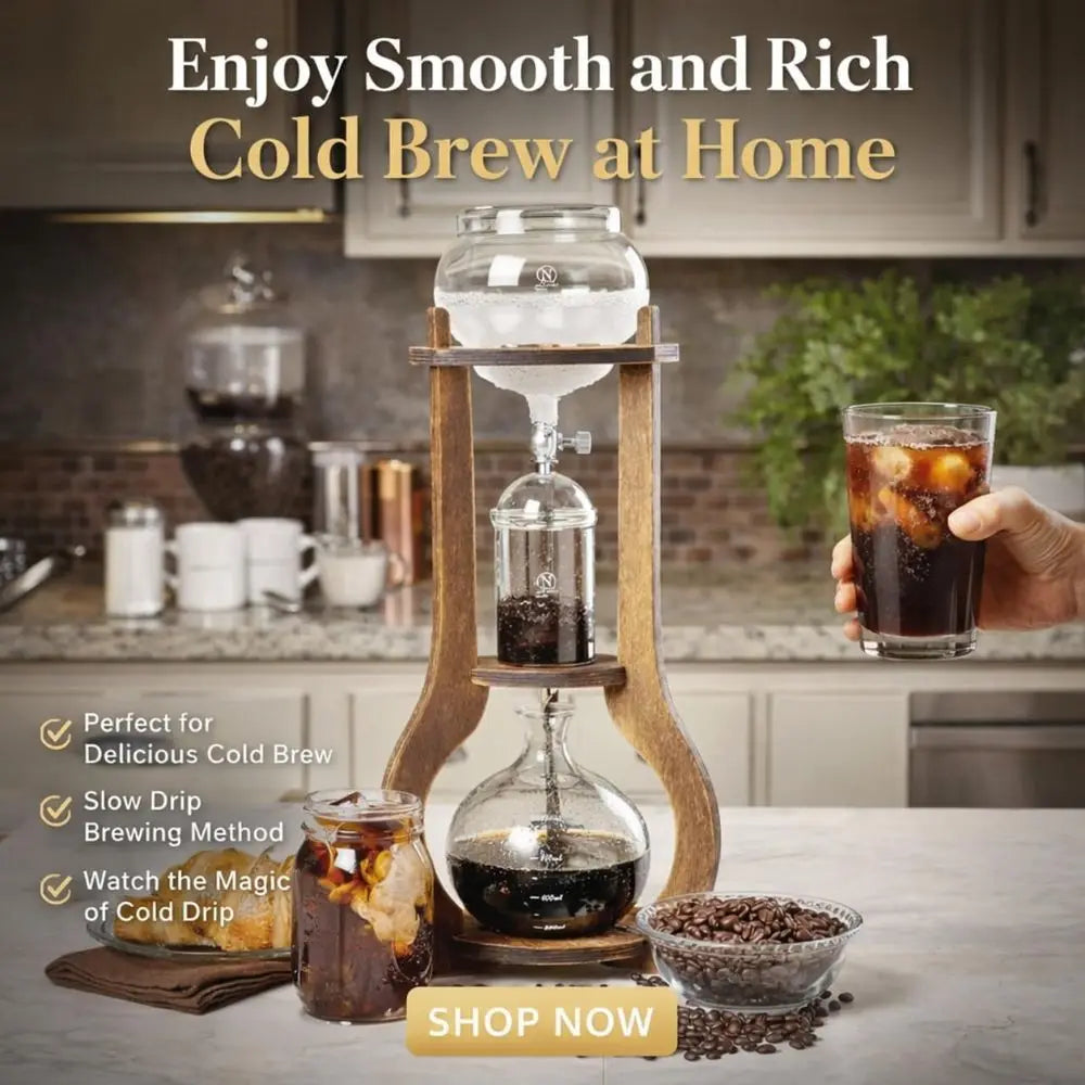 Iced Coffee Cold Brew Drip Tower Coffee Maker With Valve