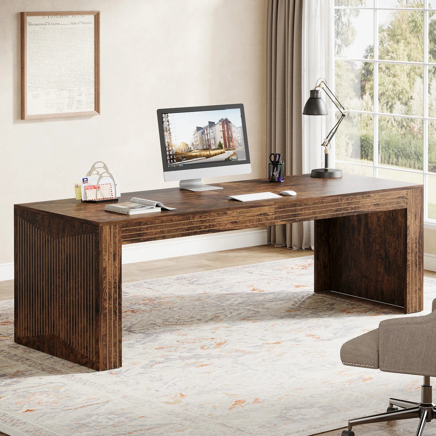 Tribesigns Long Desk For Home Office Writing Table