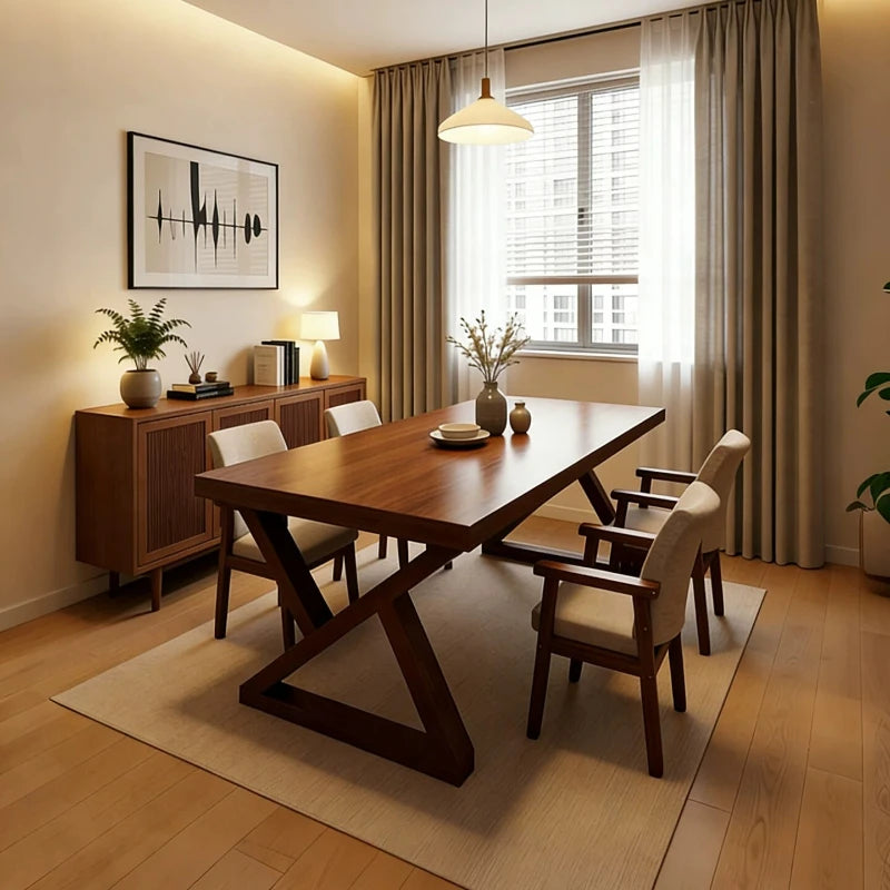 LZJV Solid Wood Modern Dining Table For Home Interiors