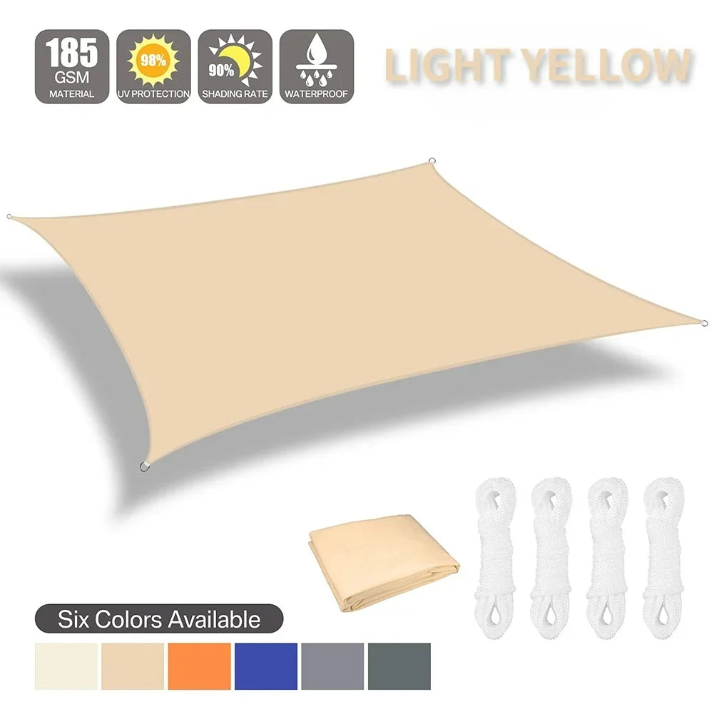 Waterproof Shade Sail For Outdoor Patio And Garden UV Protection