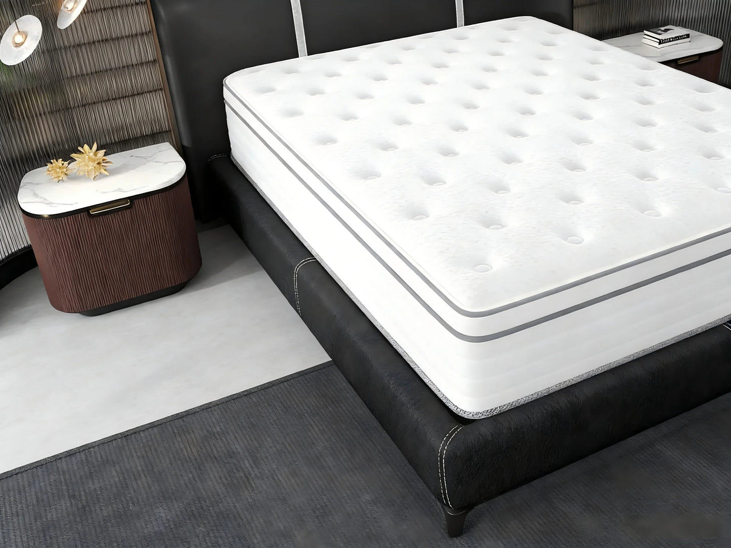 Madevos Hybrid Mattress In A Box With Memory Foam Pocket Springs