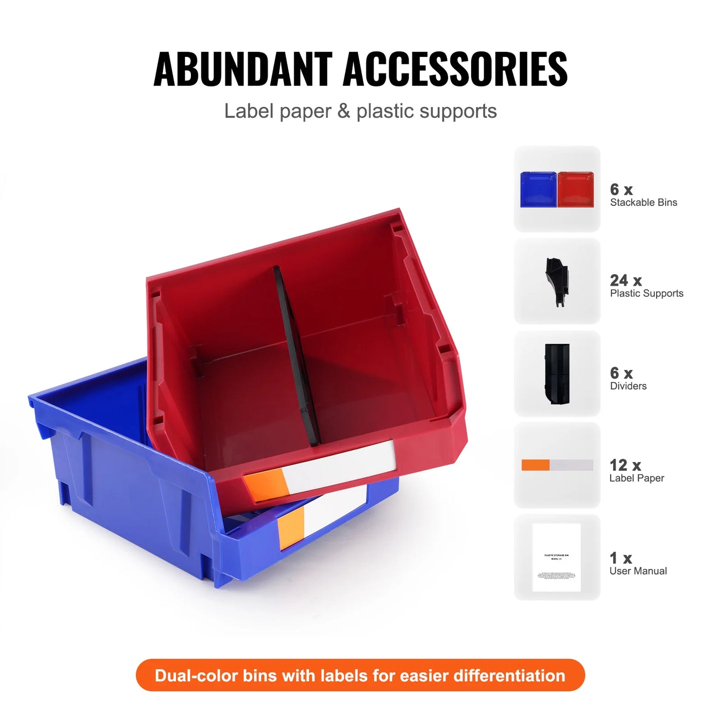 SucceBuy Stackable Garage Storage Bins