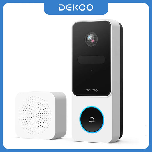 Dekco 3MP Wireless Doorbell Video Intercom With WiFi Alexa