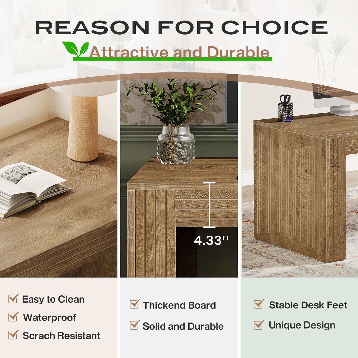 Tribesigns Long Desk For Home Office Writing Table