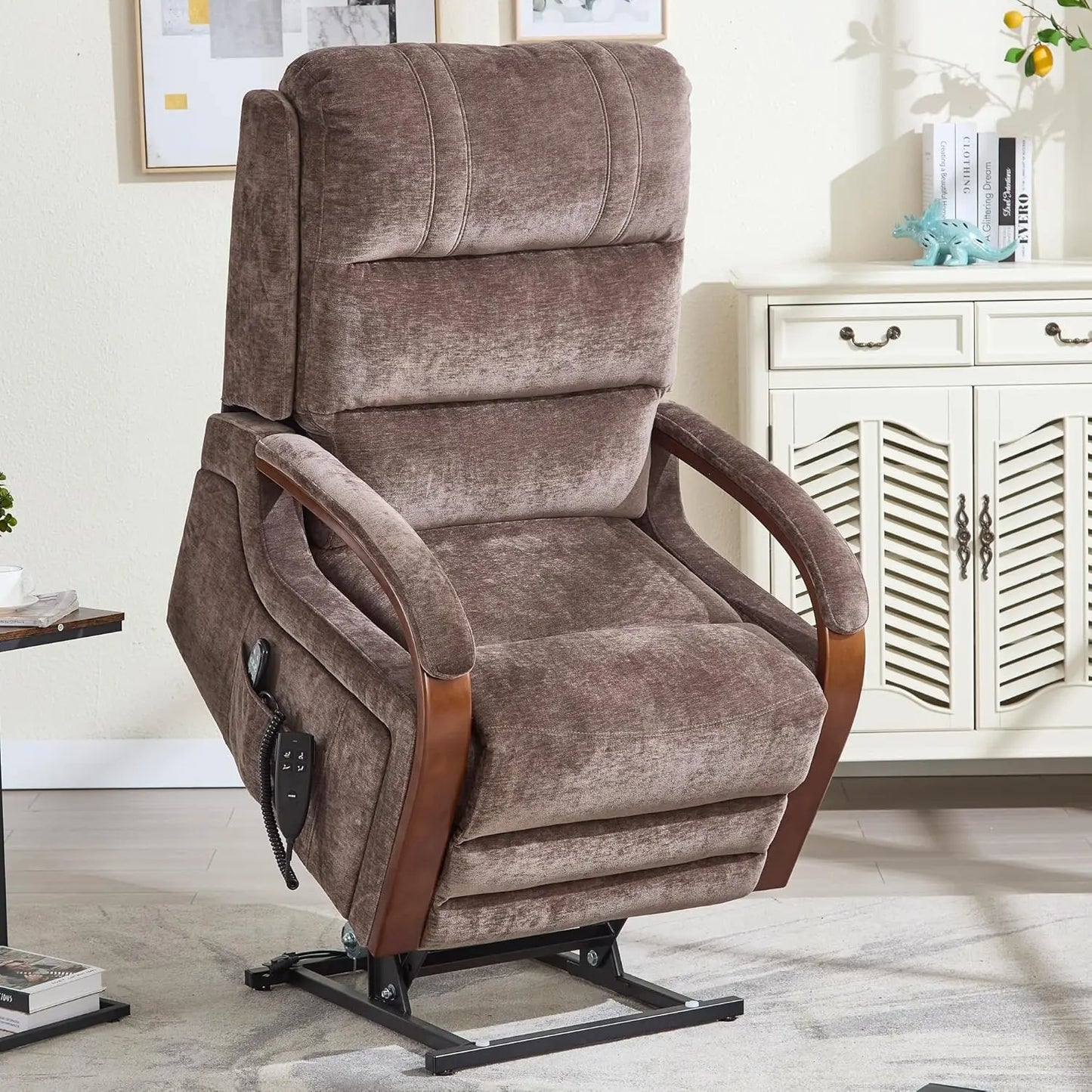Dual Motor Power Lift Recliner With Massage And Heat