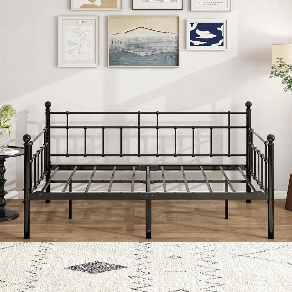 Boeng Metal Daybed Sofa Bed With Steel Slats Noise Free