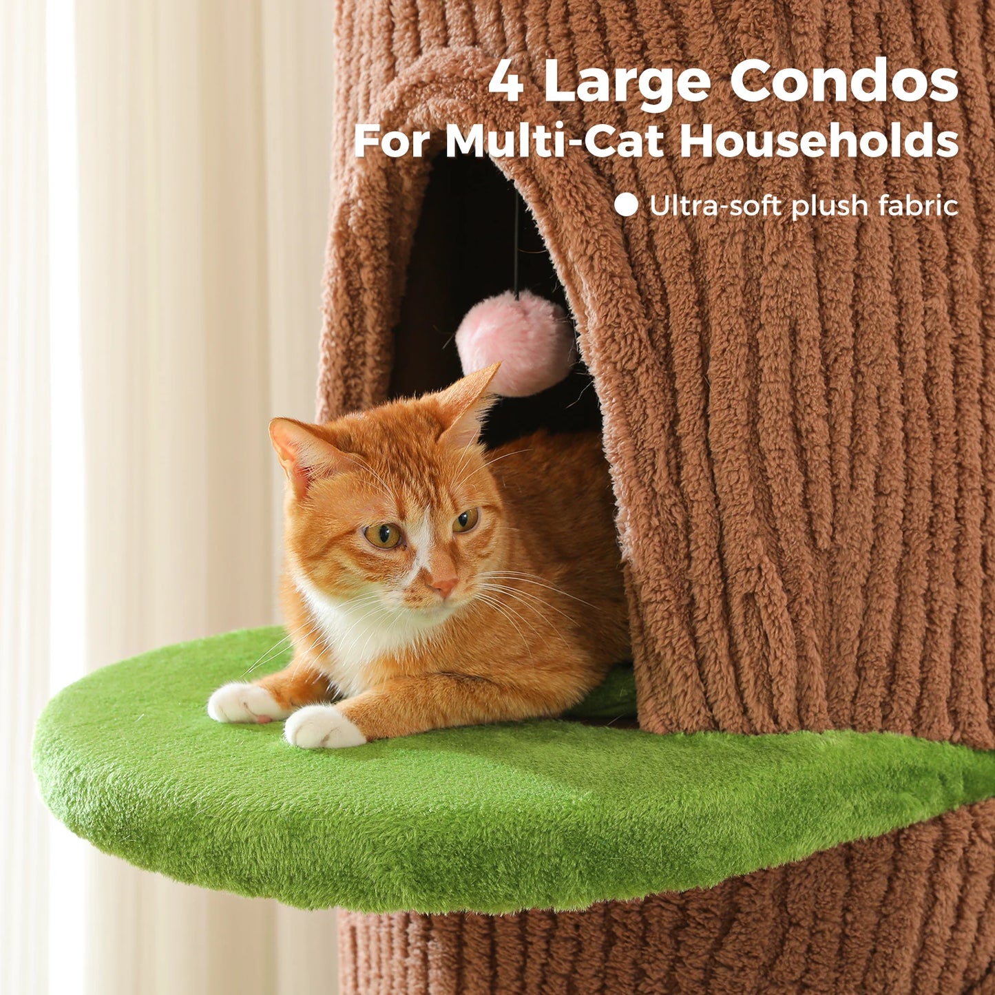 PAWZ Road Multilevel Cat Tree With Condos And Scratching Posts