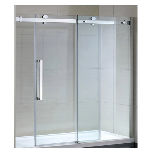 Tempered Glass Shower Door With Frame For Bathroom Renovation