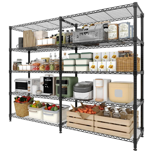 TWISTER.CK Heavy Duty 5-Tier Metal Shelving Unit For Kitchen