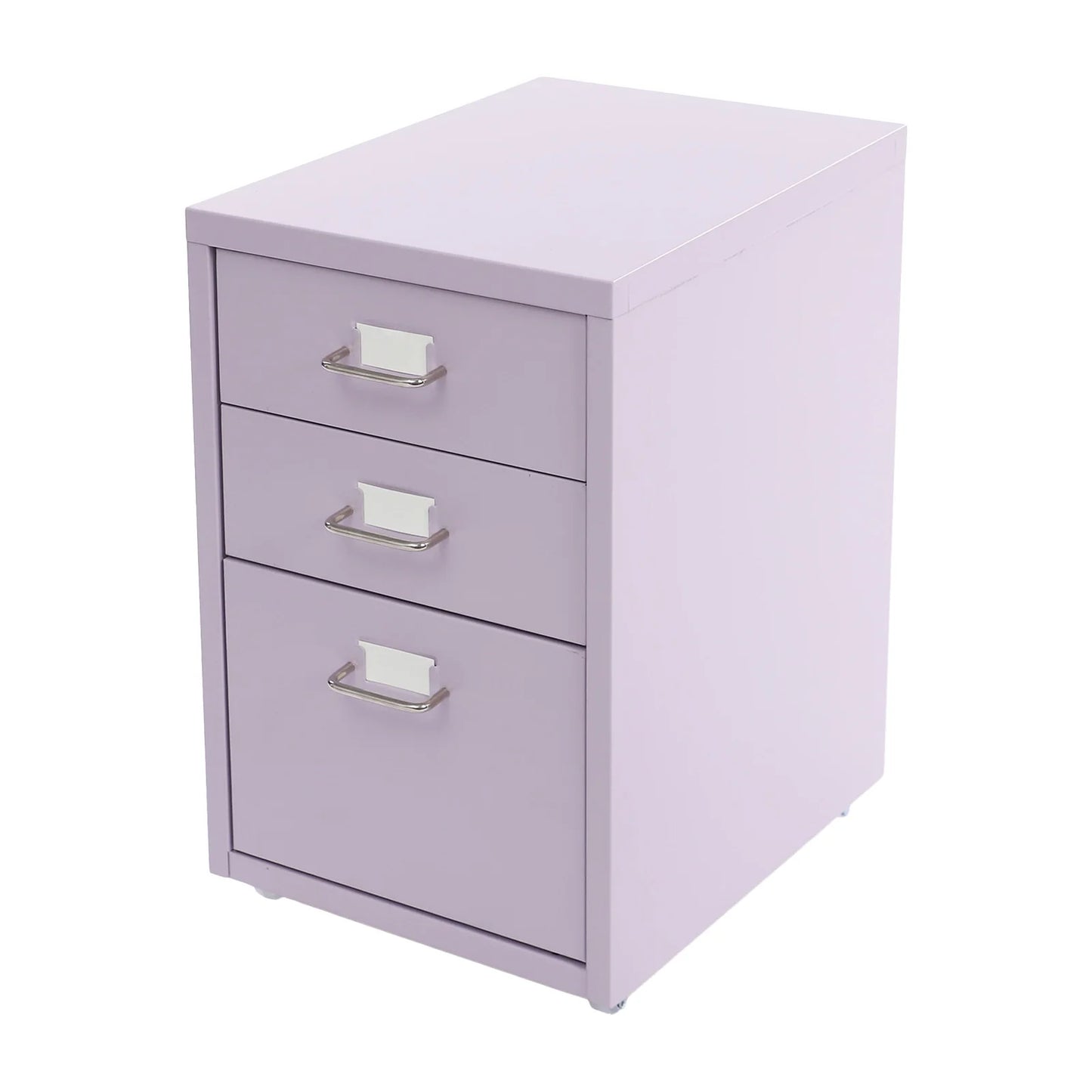 Bymaocar 3 Tier Vertical File Cabinet With Lock On Casters