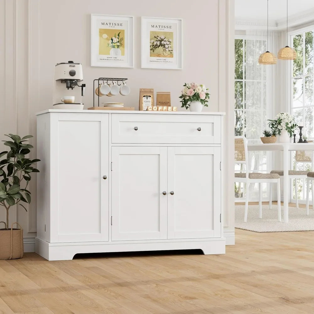 Buffet Cabinet With Storage Modern Sideboard Wood