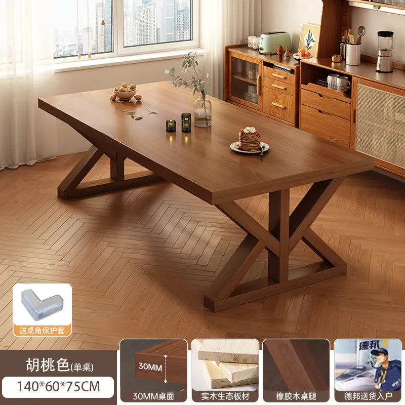 LZJV Solid Wood Modern Dining Table For Home Interiors