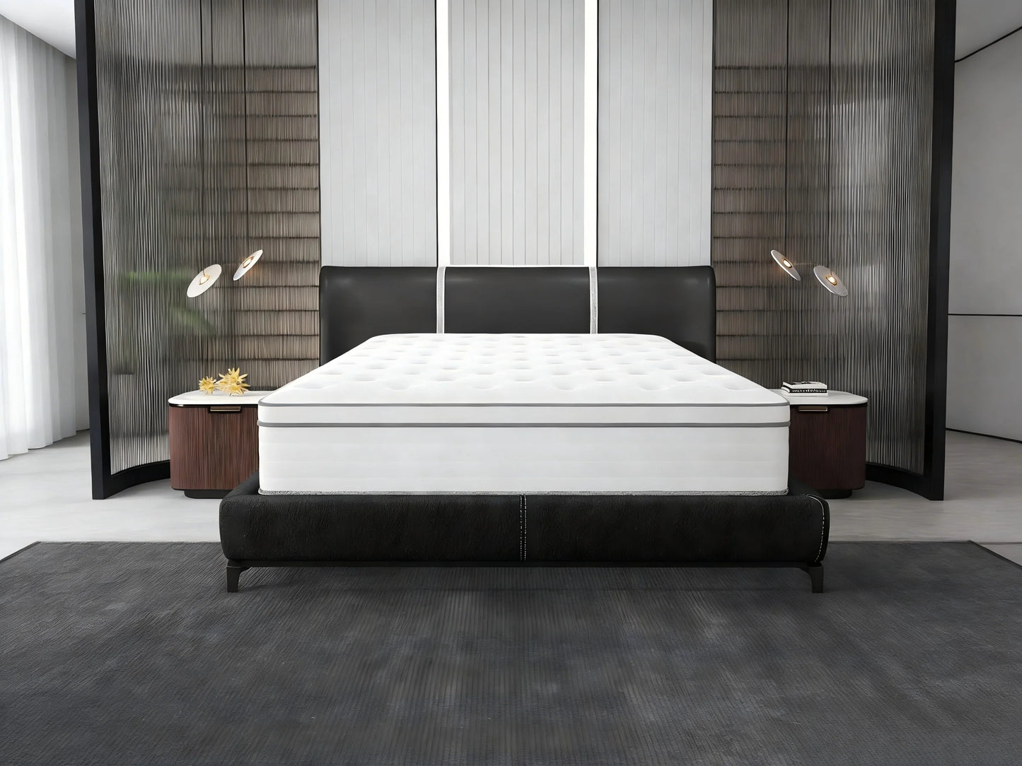Madevos Hybrid Mattress In A Box With Memory Foam Pocket Springs