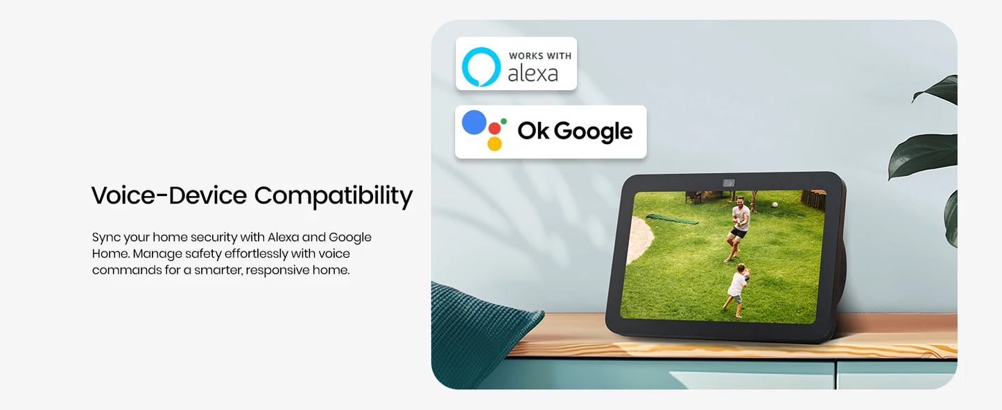DEKCO 3K UHD WiFi Floodlight Camera With 360 Degree View