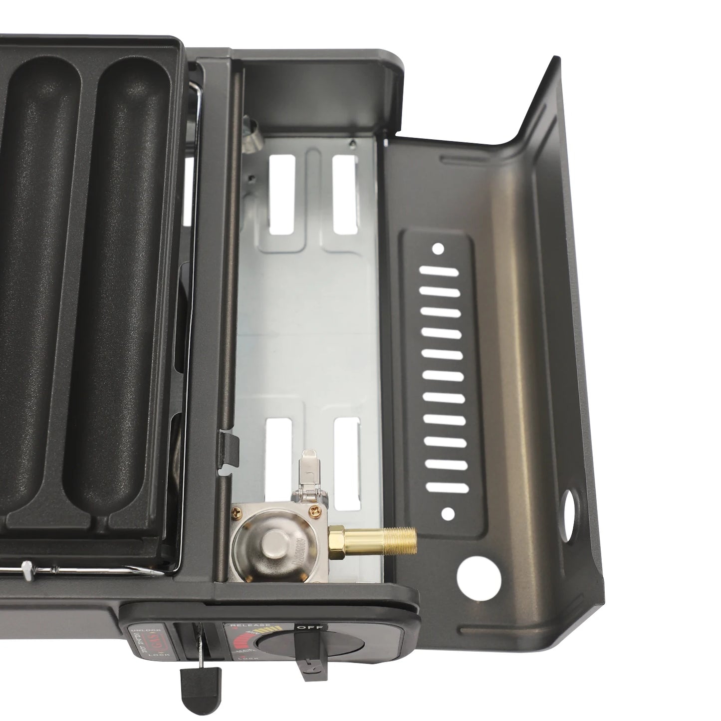 Bymaocar Portable Gas Grill Stove 2.2KW Butane With Sausage Plate